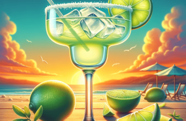 foto del cocktail descritto nel testo “Ricetta Semplice per un Cocktail Margarita Fresco e Estivo”