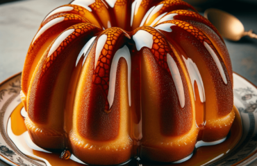 foto del dolce descritto nel testo “Delicious Babà Napoletano Recipe: Italian Dessert Perfection” servito in un piatto