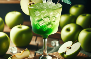 foto del cocktail descritto nel testo “Rinfrescante Ricetta Cocktail alla Mela Verde con Vodka”