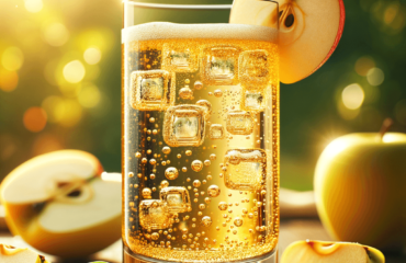 foto del cocktail descritto nel testo “Ricetta del Cocktail Mela Frizzante: Perfetto per l’Estate”