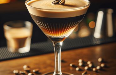 foto del cocktail descritto nel testo “Creare il Perfetto Espresso Martini: Ricetta e Suggerimenti”