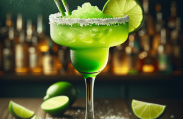 foto del cocktail descritto nel testo “Ricetta per una Margarita Twist Rinfrescante e Irresistibile”