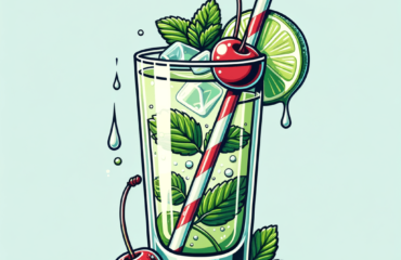 foto del cocktail descritto nel testo “Ricetta: Mojito Estivo con Ciliegie Fresche – Perfetto Cocktail!”