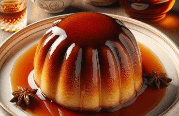 foto del dolce descritto nel testo “Ricetta Autentica dei Babà Napoletani: Dolce Tradizionale con Rum” servito in un piatto