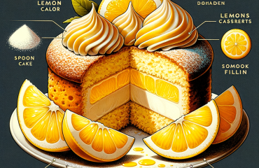 foto del dolce descritto nel testo “Ricetta per Delizie al Limone di Capri: Dolce Classico Campano” servito in un piatto